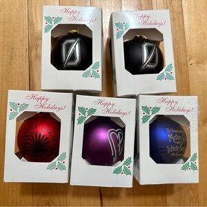 Lot of 5 Smashing Pumpkins Christmas Ornaments